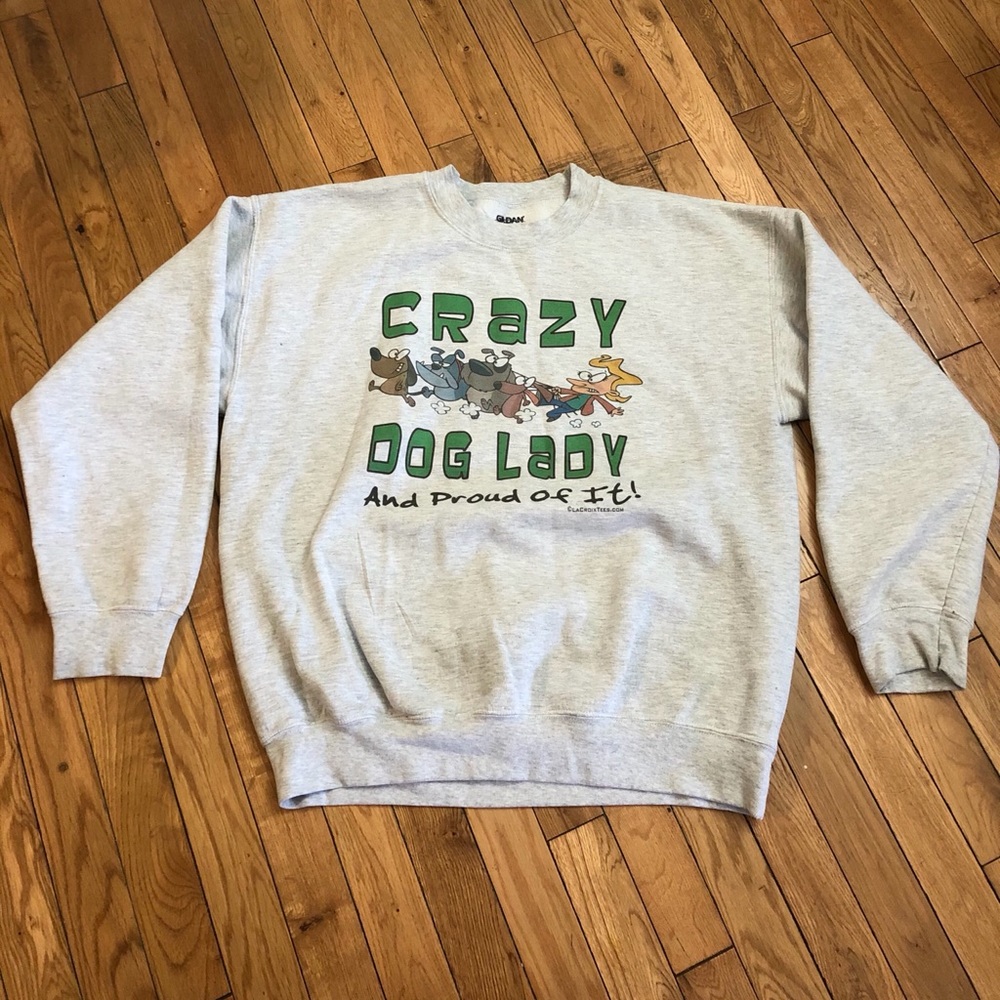 Vintage Crazy dog lady sweatshirt